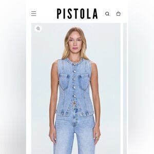 Pistola Gia Fitted Colarless Vest